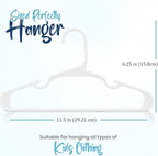 Utopia Home 60 Pack Kids Hangers - 11.5 Inch Plastic Baby Hangers for Closet - Childrens Hanger for Clothes & Infant Hanger for Closet (White)