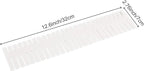 ZOENHOU 60 PCS 12.6 x 2.76 Inch White Drawer Dividers, Adjustable Premium Plastic Drawer Divider Organizers for Makeup Drawers Desktop Kitchen Drawer Organizers and Storage