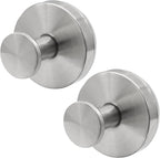 Zorfeter 2 PCS Suction Cup Wreath Hanger, Waterproof Suction Cup Hooks Hanging 15 Lbs Wreath Holder, Strong Hold Suction Hooks for Front Door/Windows/Glass(Silver)
