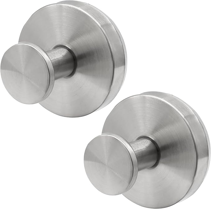 Zorfeter 2 PCS Suction Cup Wreath Hanger, Waterproof Suction Cup Hooks Hanging 15 Lbs Wreath Holder, Strong Hold Suction Hooks for Front Door/Windows/Glass(Silver)