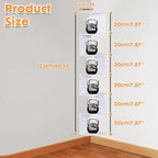 ShellKingdom Corner Shelf Wall Mount, 7 Tier Corner Bookshelf, Floating Display Shelves for Home, Living Room, Bedroom, Office, Bathroom, Small Spaces Decorations