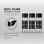 Scentiment Diffuser Oil Sample Set – 3 Pack Royalty, Brilliance, Santal, Pineapple – Saffron & Cardamom Blends, Luxury Hotel-Inspired Fragrance Oils for Cold Air Diffusers – 3 x 0.68 fl oz (20 mL)