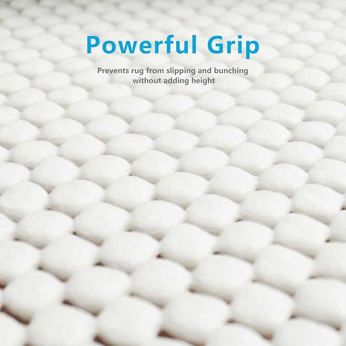 Non Slip Area Rug Pads Non Skid Rug Gripper 8x10 Feet Extra Thick Pad Anti-Slip Carpet Rug Mats for Hardwood Surface Floors, Keep Rugs Safe and in Place (8 x 10 Ft)