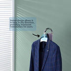 Proman Proudcts Amber Freestanding Valet Stand Coat Rack Organizer for Men and Women with Hanger, Trouser Bar, White