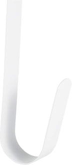 RN'D Over Door Wreath Hanger Hook - Thin Metal Overdoor Wreath Holder Seasonal Hanger Hooks for Front or Back Door (White, 15")