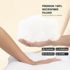 WINGLAM Throw Pillow Inserts 1-Pack, 36x36 Inches Square Decorative Pillow Stuffers, Hypoallergenic Ultra Soft Lightweight Down Alternative Polyester, White Sham Stuffer Pillows（1）