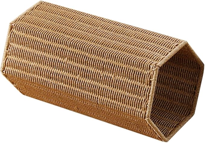 IMIKEYA Woven Umbrella Stand for Entryway Rattan Umbrella Stand Holder Umbrella Wood Base Basket With Dip Tray Canes Walking Sticks Holder Trash Can for Home Office Round