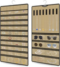 Hanging Jewelry Organizer 1 pack, Double-Sided,Multi-pocket-48 Pockets + 8 hook for Earrings/Necklaces/Rings/Bracelets, Sturdy Hooks fits Closet/Wall/Door, Gift for Women