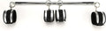 Sovyime Expandable Spreader Bar with 4 Adjustable Straps Set Training Tools Home Yoga Sports Gyms - Gift Box Set(Silver+Grey Kit)