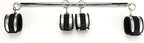 Sovyime Expandable Spreader Bar with 4 Adjustable Straps Set Training Tools Home Yoga Sports Gyms - Gift Box Set(Silver+Grey Kit)