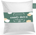 ComfyDown 26x26 Decorative Throw Pillow Insert, Down and Feathers Fill, 100% Cotton Cover 233 Thread Count, Square Pillow Insert - Made in USA