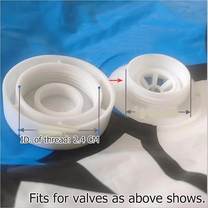 10 Pack Vacuum Storage Bags Cap Replacements Sealing Cover 24mm Thread Screw Valve Caps for Space Saver Sealer Bag Airtight Shrink Compression Zipper Storage Bags
