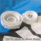 10 Pack Vacuum Storage Bags Cap Replacements Sealing Cover 24mm Thread Screw Valve Caps for Space Saver Sealer Bag Airtight Shrink Compression Zipper Storage Bags