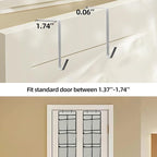 Over The Door Shoe Organizer, 14 Large Mesh Pockets Hanging Shoe Rack for Closet Organizers and Storage, Gray, 2-pack (gray)