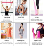 Therapy Flat Resistance Bands Set, Latex Free Flat Elastic Exercise Stretch Bands for Stretching, Flexibility, Pilates, Yoga, Ballet, Gymnastics, Rehab, Workout, Pink, Purple, Blue (3 Pack, 5 FT long)