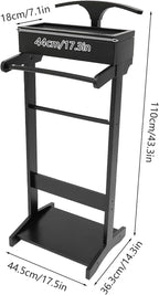 Bitodd Suit Rack, Cape Rack, Floor Standing Coat Rack, Clothes Valet Stand for Men, Modern Minimalist Silhouette Coat Rack for Storing Men'S and Women'S Suits, Pants, Neckties (Black)