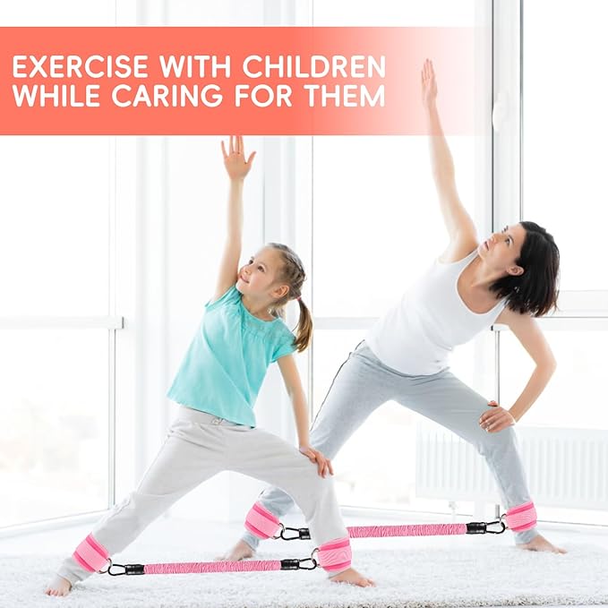 11 Pcs Ankle Resistance Bands with Cuffs, Glutes Workout Ankle Weights for Women Working Out, Exercise Bands Set with Ankle Straps for Leg Butt Exercise Equipment - Perfect for Home Workouts
