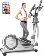 HARISON Elliptical Machine for Home 350 LBS Capacity, Magnetic Elliptical Exercise Machine with 16-Level Resistance Control, Elliptical Trainer