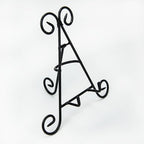 HUJI Sturdy Iron Display Stand Holder for Home Kitchen Decoration Platters, Pictures, Frames and Books. (3, 9")