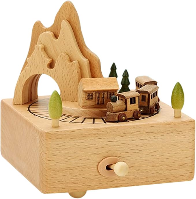 ROSIKING Classical Music Box Revolve Musical Boxes Christmas Birthday Valentine's Day Gifts for Lover, Boyfriend, Girlfriend, Husband, Wife Plays Here Comes The Sun