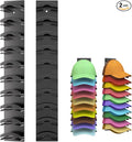 Hat Organizer for Baseball Caps 2 Pack Hat Rack for Wall with Strong Adhesive Hat Hanger Holder Display for Door Closet Hold up to 20 Hats Multilayer Ball Cap Storage Two Mounting Option