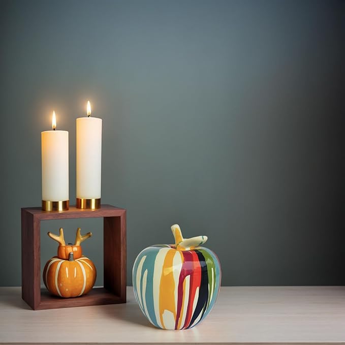 Colorful Apple Autumn Decorations, Resin Apple Sculptures, Medieval Modern Coffee Table, Living Room, Kitchen, Funky Home Decor, Womens Gift