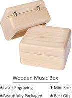 Sinzyo Anastasia-Once Upon a December Music Box Vintage Musical Boxs for Birthday Gift Valentine's Day Christmas Day(Maple Wooden Box)