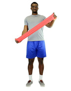 CanDo Low Powder Exercise Band, 6 yard Roll, Red: Light