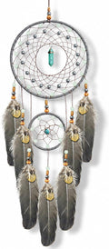 Dream Catchers for Adults Kids Gemstone Dreamcatcher Wall Hanging for Boy Girl Bedroom Handmade Decor Gift
