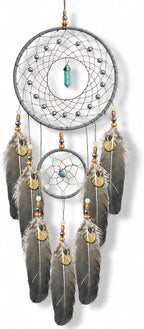 Dream Catchers for Adults Kids Gemstone Dreamcatcher Wall Hanging for Boy Girl Bedroom Handmade Decor Gift