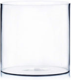 WGV Cylinder Vase, Width 12", Height 12", Clear Wide Large Diameter Flower Glassware, Floral Container, Planter Terrarium for Wedding Party Event, Home Accent Decor, 1 Piece