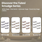 Tulasi Palo Santo Cleansing Incense Sticks (48 Scent Sticks) | with Real Herbs | Long-Lasting 55-Minute Burn | Perfect for Meditation, Yoga & Removing Negative Energy