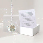 Sympathy Gifts for Loss of Loved One, Crystal Sun Catcher Rainbow Maker, Unique Condolence Memorial for Loss of Mom Dad Dog, Ideal Grief Bereavement Miscarriage Gifts (White)