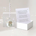 Sympathy Gifts for Loss of Loved One, Crystal Sun Catcher Rainbow Gifts, Unique Condolence Memorial for Loss of Mom Dad Dog, Ideal Grief Bereavement Miscarriage Gifts (Light Purple)