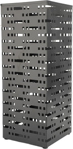 Aramox Metal Umbrella Holder, Powder Coated Umbrella Stand Rack with Removable Drip Tray, 42 X 16.5 X 16.5cm Freestanding Storage Bin for Entryway Canes
