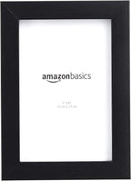 Amazon Basics Rectangular Photo Picture Frame, 6 x 4 inches, Pack of 5, Black