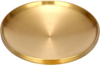 Decorative Key Tray for Entry Table Round Catch All Bowl for Jewelry Candle Plate Gold Display Dish for Home Decor Accent, 6.7 x 6.7 x 1.2