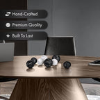 Creative Scents Black & White Small Set of 8 Marble Look Decorative Balls for Bowls – Decorative Orbs Spheres for Coffee Table Centerpiece, Dining Table, Living Room - Modern Bowl Fillers for Home