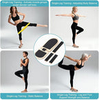 Ankle Balance Board - Adjustable SingleLeg Balance Board — Ankle Strengthener with Plantar Fasciitis Massage Ball and Two Resistance Bands, Suitable for Sprain Rehabilitation, Stability Training, Physical Therapy, and Plantar Fasciitis Recovery