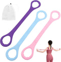 Figure 8 Fitness Resistance Band, 3pcs Arm Back Shoulder Exercise Bands Training Elastic Ropes for Working Out, Exercise Equipment for Physical Therapy,Yoga,Pilates, Stretching