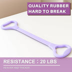 LEZER Figure 8 Resistance Band, Fitness Elastic Rope, Execrise Workout for Arm, Back, Chest and Shoulder, Yoga, Pilates, Stretching, Physical Therapy Equipment