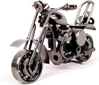Creative Metal Motorcycle Model Artwork desktop Accessories Organizer Office Home Décor Accents (Black 36)