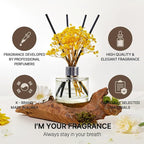 COCODOR Preserved Flower Reed Diffuser/Flower Garden/6.7oz/1Pack / Home Fragrance Scent Essential Oil Stick Diffuser for Bedroom Bathroom Home Decor