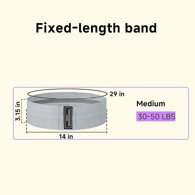 Resistance Bands, Fabric Workout Bands for Women & Men