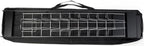 Portable Magazine Rack with 10 Pockets for 8.5x11 Catalogs, Carry Bag Included, 54"h Floor-Standing Literature Display with Tiered Design, Steel (Black)