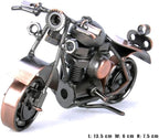 Trebisky Metal Motorcycle Decor Figurine Iron Motorcycle Sculpture Desk Decor Art Gift Vintage Home Office Decor Birthday for Men Friend Dad Son Him (Cruiser)