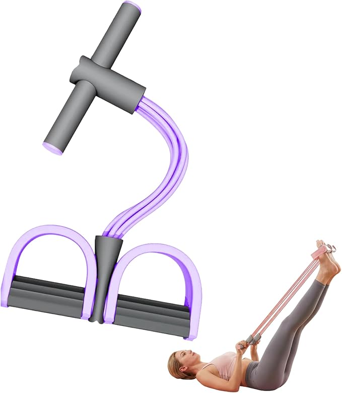 Pedal Resistance Bands with Handles - 2026 New Multifunctional Rubber Fitness Band for Full Body Workout, Yoga, Stretching, Waist, Arm, Leg