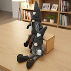 2Pcs Coffee Gnomes Plush Doll - Swedish Tomte Elf Dwarf Figurines, Scandinavian Collectible Gnome Decor, Dangle Leg Shelf Sitters for Home Kitchen Bar Farmhouse Decoration, Coffee Lover Gifts