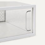 Amazon Basics Stackable and Foldable Clear Shoe Storage Organizer Box, Medium, 12-Pack