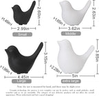Notakia Small Birds Statues Black Modern Farmhouse Decor Deals, Farmhouse Decor for Kitchen Counter, Bathroom Shelf, Living Room, Office Sculpture, Knick Knacks for Shelves